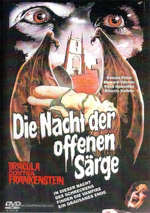 Dr&aacute;cula contra Frankenstein - German DVD movie cover
