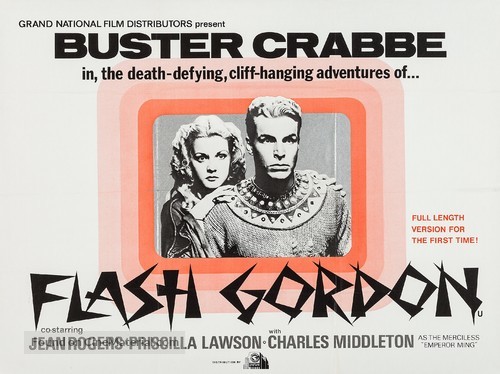 Flash Gordon - British Re-release movie poster