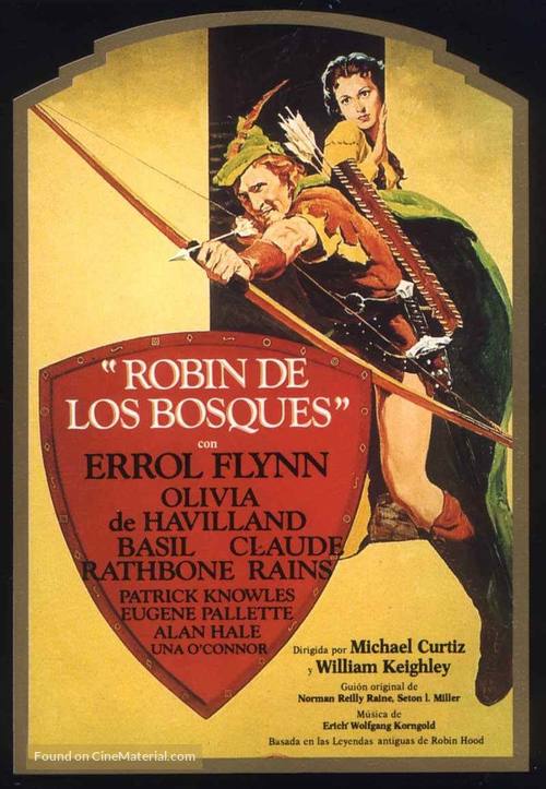 The Adventures of Robin Hood - Spanish Movie Poster