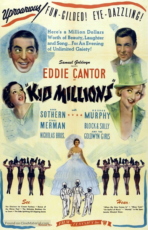 Kid Millions - Re-release movie poster