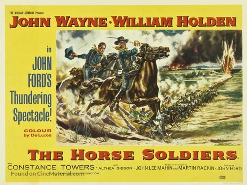 The Horse Soldiers - British Movie Poster