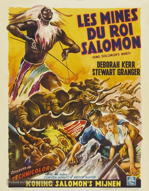 King Solomon&#039;s Mines - Belgian Movie Poster