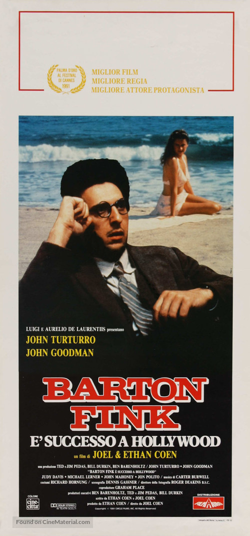 Barton Fink - Italian Movie Poster