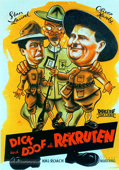 Pack Up Your Troubles - German Movie Poster