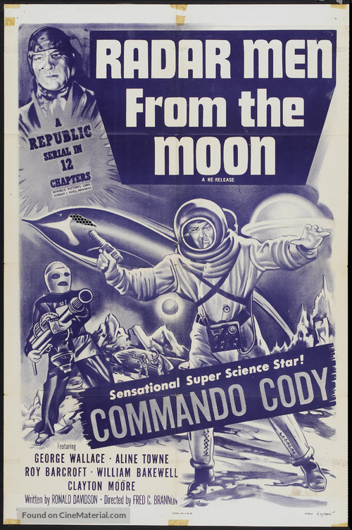 Radar Men from the Moon - Re-release movie poster