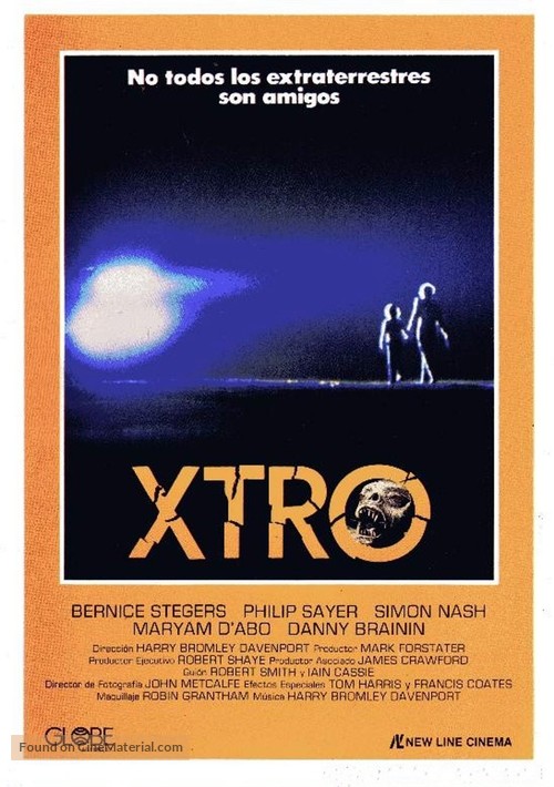 Xtro - Spanish Movie Poster