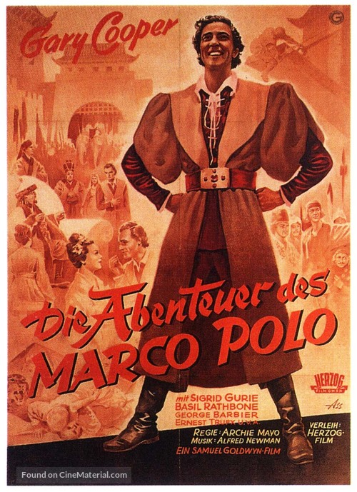 The Adventures of Marco Polo - German Movie Poster