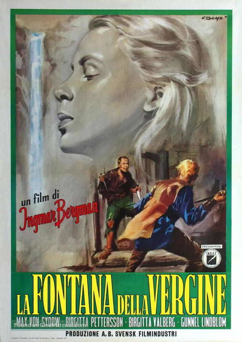 Jungfruk&auml;llan - Italian Movie Poster