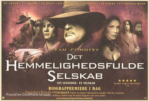The League of Extraordinary Gentlemen - Danish Movie Poster
