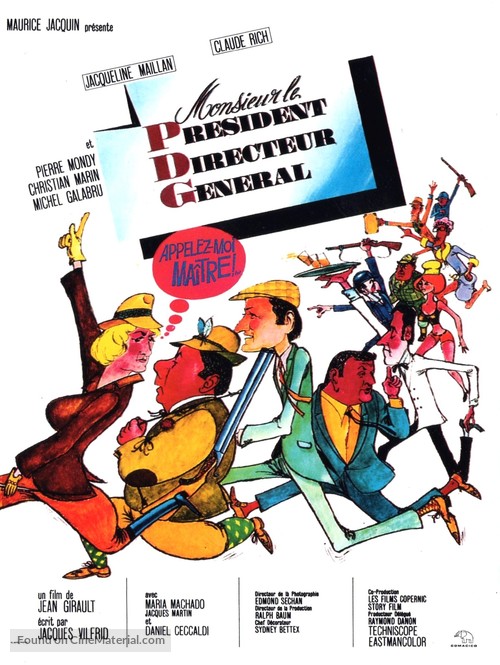 Monsieur le Pr&eacute;sident Directeur G&eacute;n&eacute;ral (Appelez-moi Ma&icirc;tre) - French Movie Poster