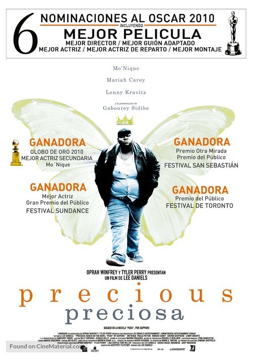 Precious: Based on the Novel Push by Sapphire - Chilean Movie Poster