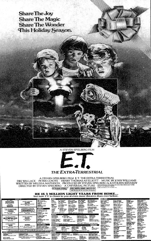 E.T. The Extra-Terrestrial - poster