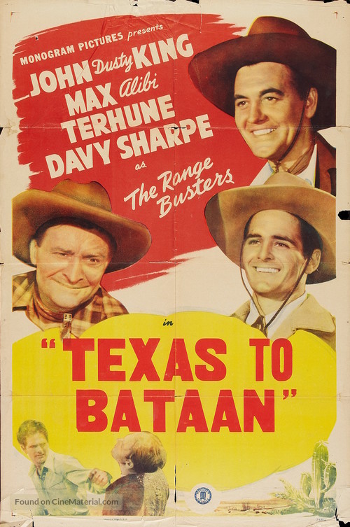 Texas to Bataan - Re-release movie poster