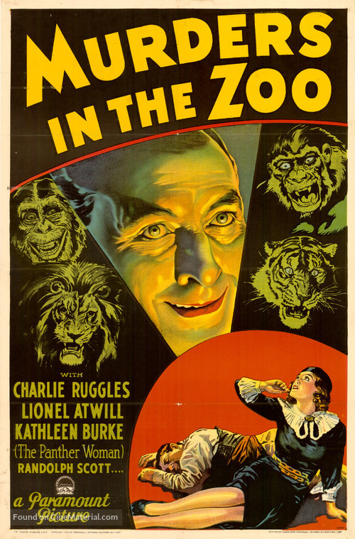 Murders in the Zoo - Movie Poster