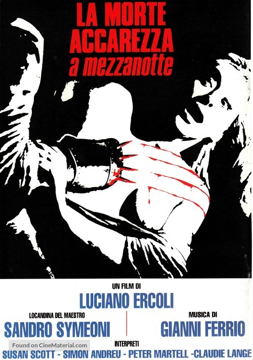 La morte accarezza a mezzanotte - Italian Movie Poster