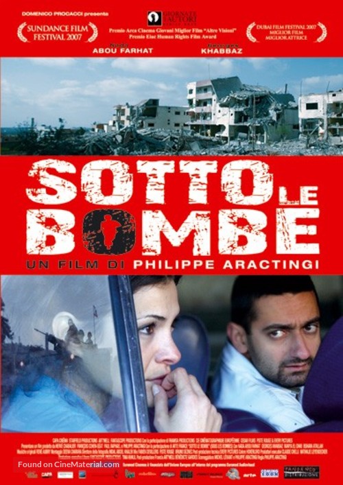 Sous les bombes - Italian Movie Poster