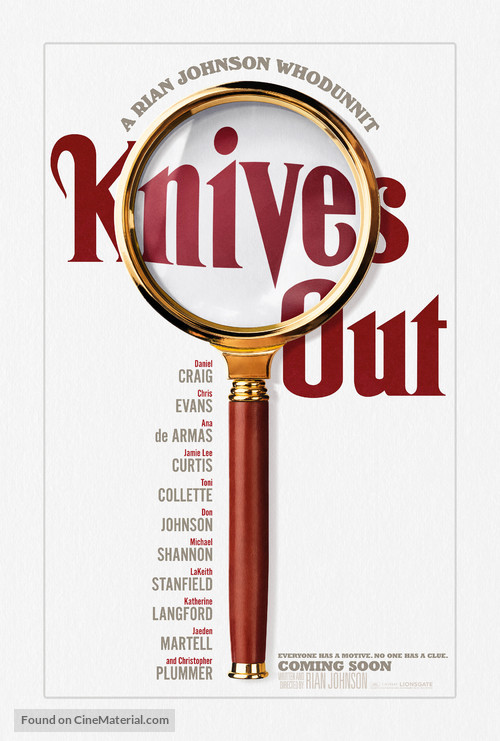 Knives Out - British Movie Poster