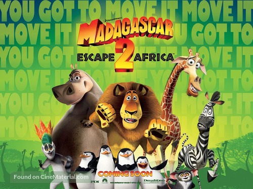 Madagascar: Escape 2 Africa - British Movie Poster