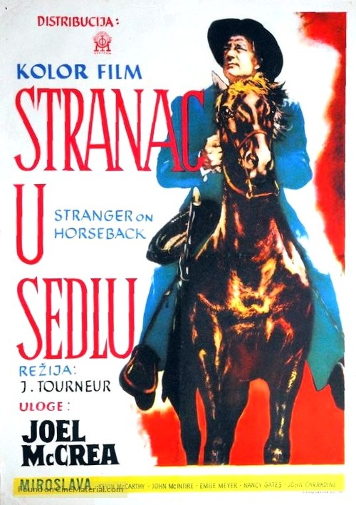 Stranger on Horseback - Yugoslav Movie Poster