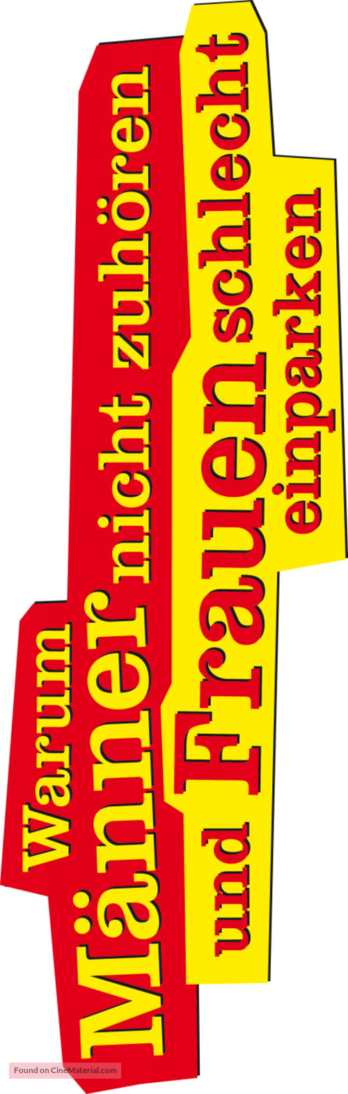 Warum M&auml;nner nicht zuh&ouml;ren und Frauen schlecht einparken k&ouml;nnen - German Logo
