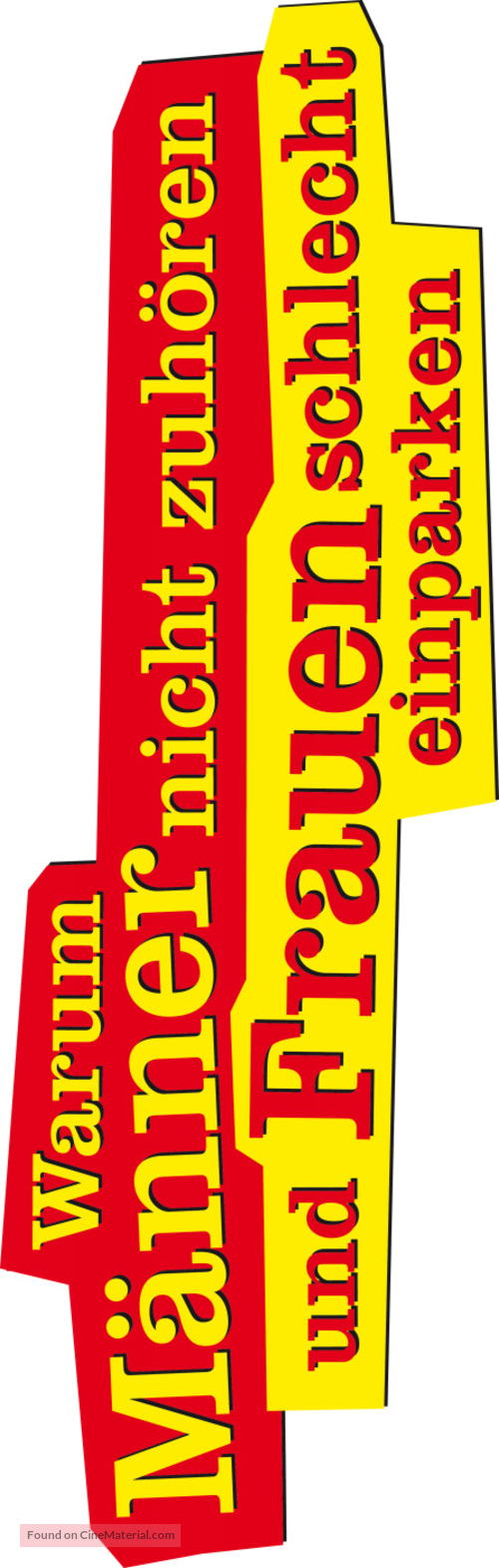 Warum M&auml;nner nicht zuh&ouml;ren und Frauen schlecht einparken k&ouml;nnen - German Logo