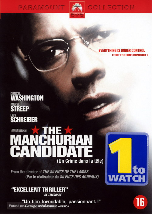 The Manchurian Candidate - Dutch DVD movie cover