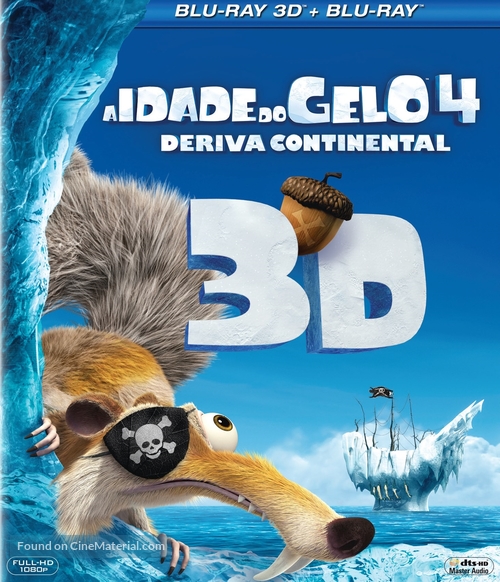 Ice Age: Continental Drift - Portuguese Blu-Ray movie cover