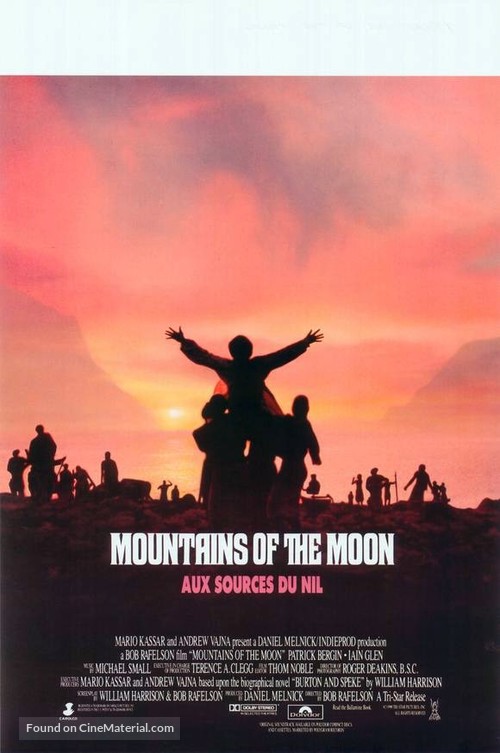 Mountains of the Moon - Belgian Movie Poster