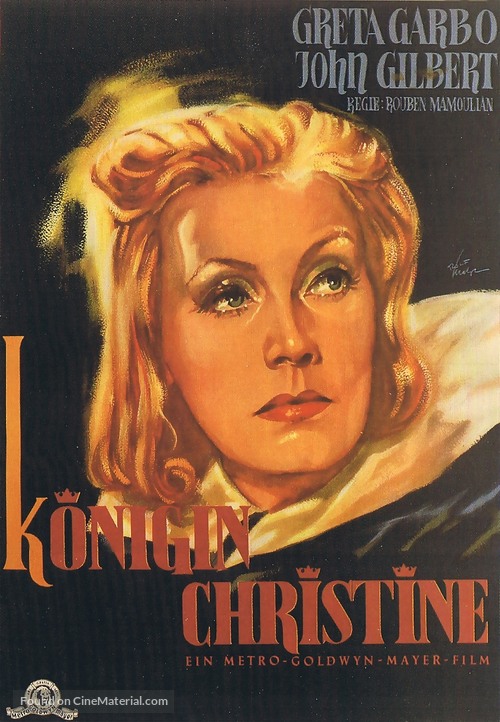 Queen Christina - German Movie Poster