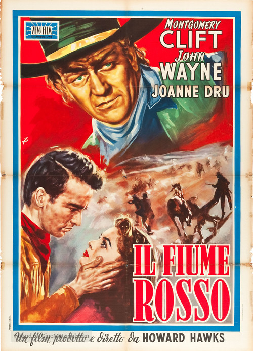 Red River - Italian Movie Poster