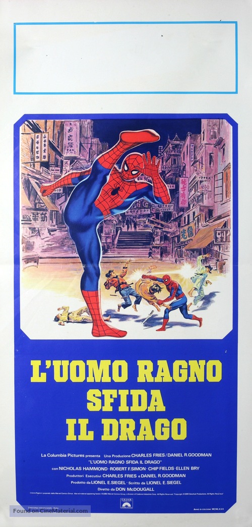 Spider-Man: The Dragon&#039;s Challenge - Italian Movie Poster