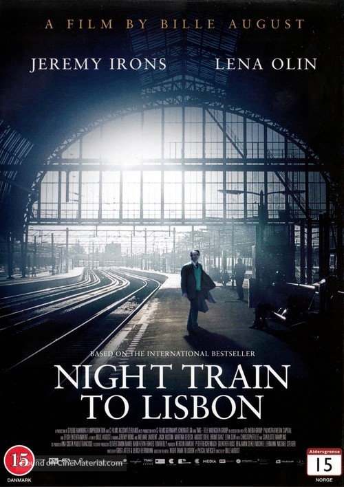 Night Train to Lisbon - Danish DVD movie cover