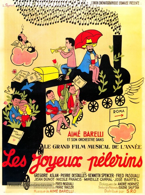 Les joyeux p&eacute;lerins - French Movie Poster