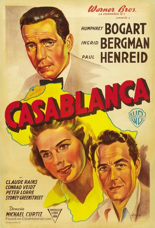 Casablanca - Argentinian Movie Poster
