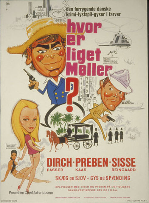 Hvor er liget, M&oslash;ller? - Danish Movie Poster