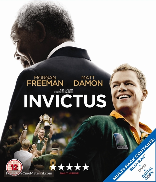 Invictus - British Blu-Ray movie cover