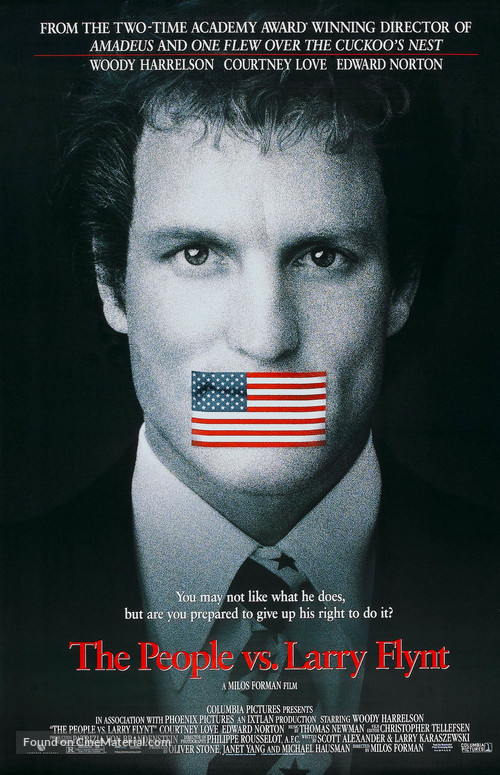 The People Vs Larry Flynt - Theatrical movie poster