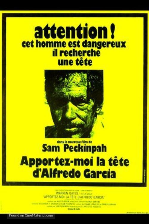 Bring Me the Head of Alfredo Garcia - French Movie Poster