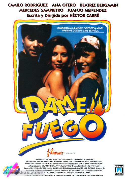 Dame fuego - Spanish Movie Poster