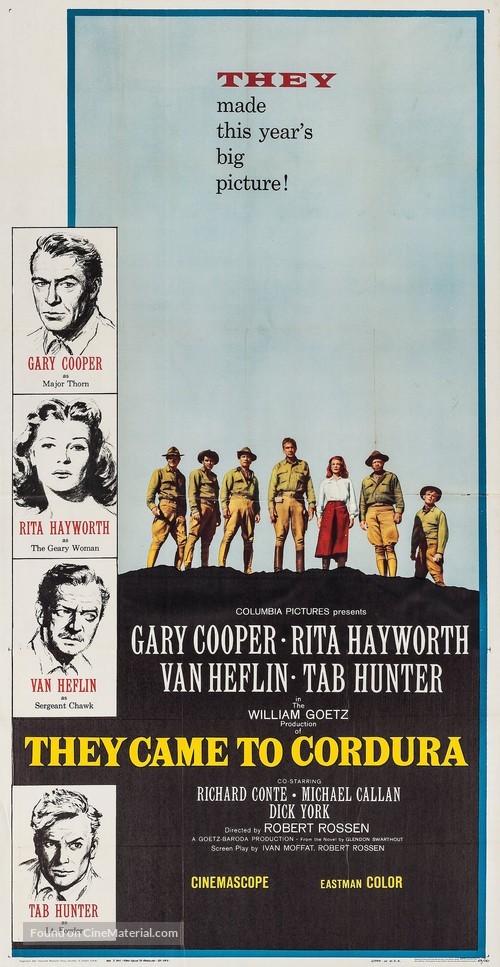 They Came to Cordura - Movie Poster