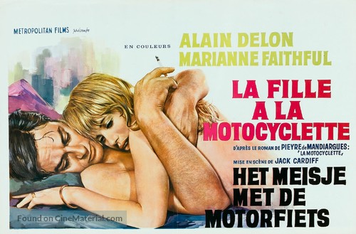 The Girl on a Motocycle - Belgian Movie Poster