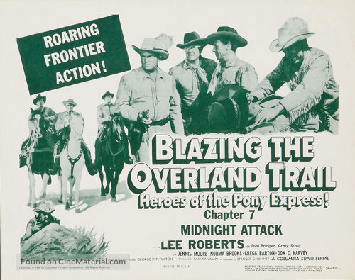 Blazing the Overland Trail - Movie Poster