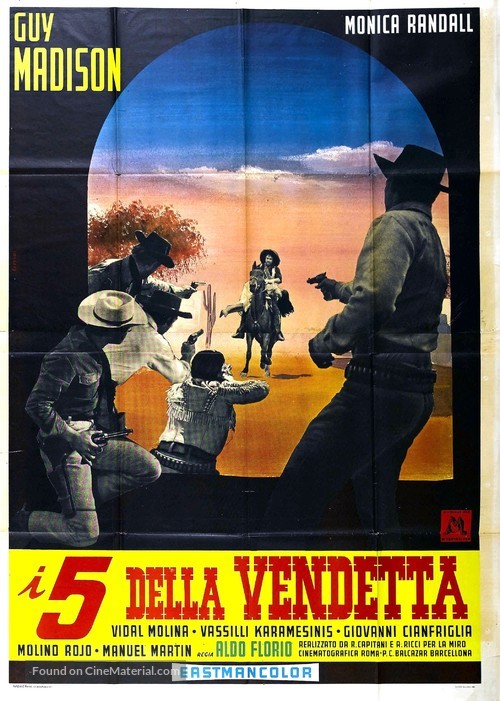 I cinque della vendetta - Italian Movie Poster