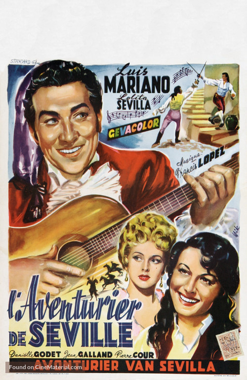 Aventuras del barbero de Sevilla - Belgian Movie Poster