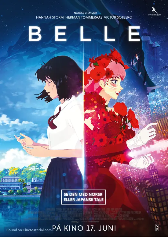 Belle: Ryu to Sobakasu no Hime - Norwegian Movie Poster