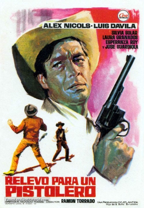 Relevo para un pistolero - Spanish Movie Poster