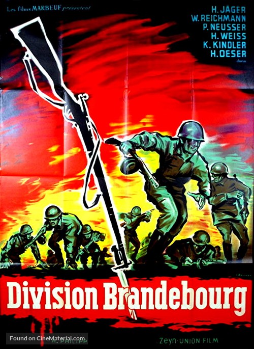 Division Brandenburg - French Movie Poster