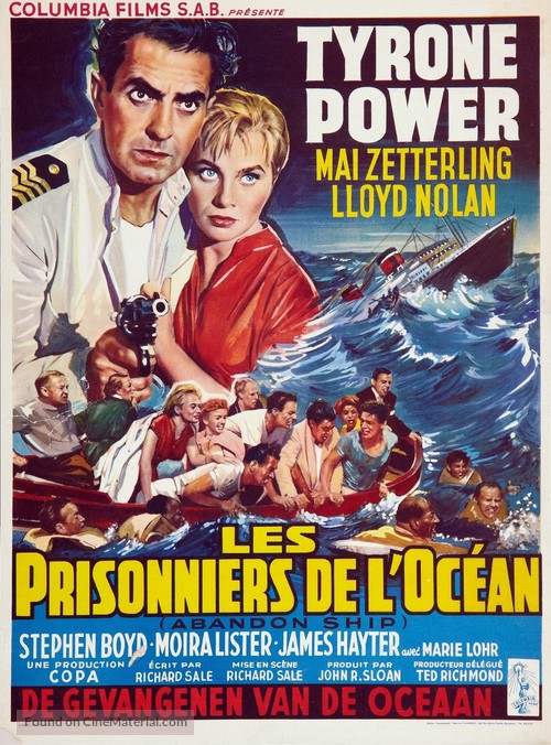 Seven Waves Away - Belgian Movie Poster