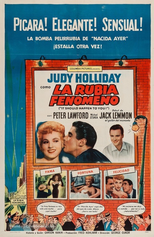 It Should Happen to You - Puerto Rican Movie Poster