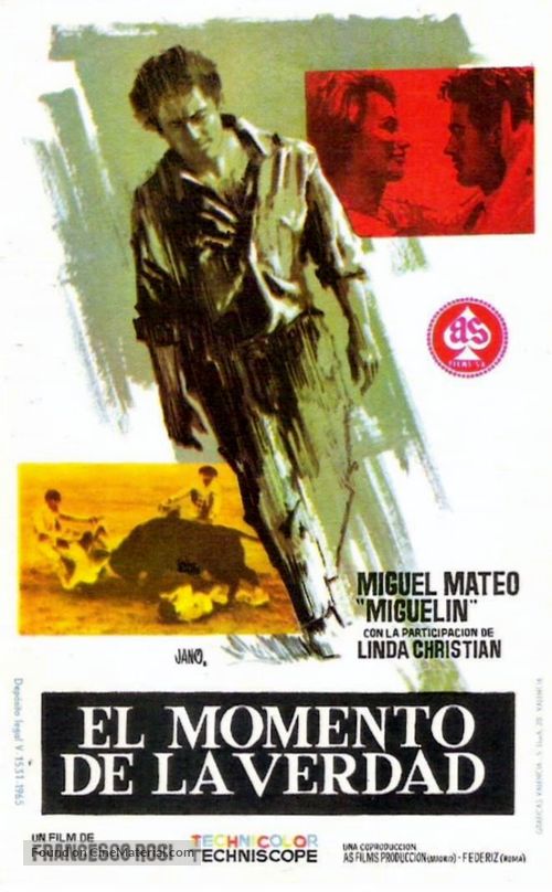 Il momento della verit&agrave; - Spanish Movie Poster